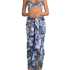 Farm Rio Sarong Blue and White